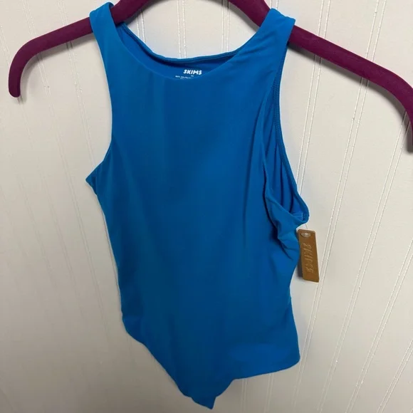Skims Fits Everybody High Neck Bodysuit Mykonos XS - Picture 2 of 7